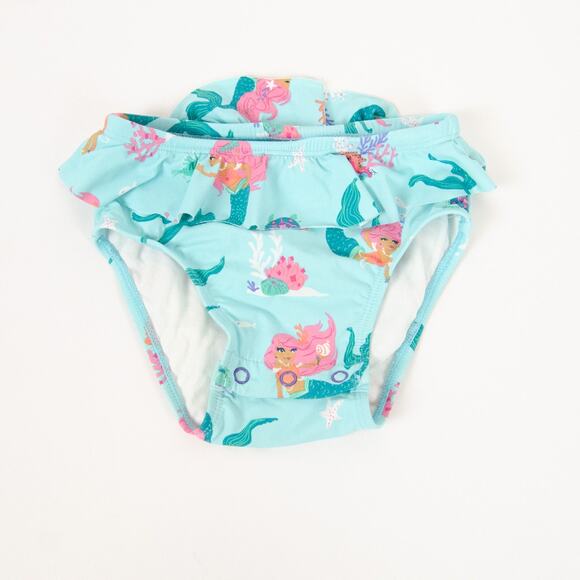 Hatley 2-Piece Mermaid Tales Rashguard Swim Set Purple Turquoise Baby 12-18m - Picture 6 of 9